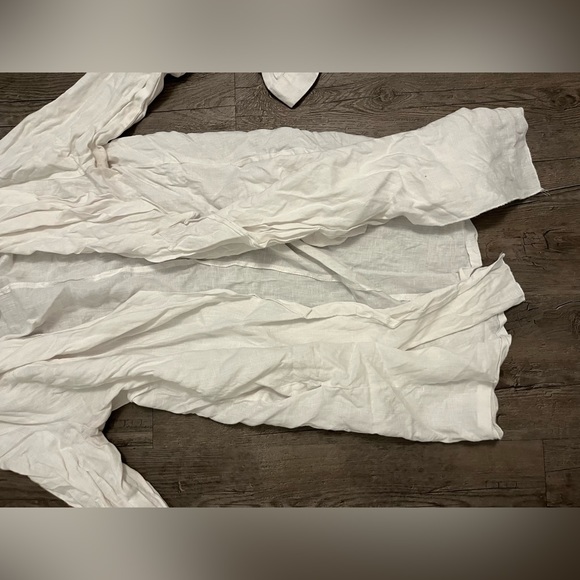 Blouse or beach cover up 100% linen - Picture 3 of 5